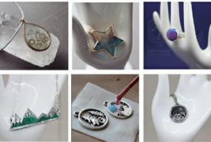 خریدار رزین اپوکسی زیورآلات شفاف